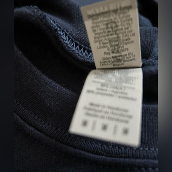 NOT TODAY SWEATSHIRT crewneck navy blue with floral letters cozy - Picture 5 of 5